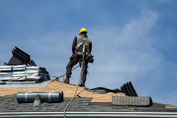 Professional Gutter Installation technician working in California, MD